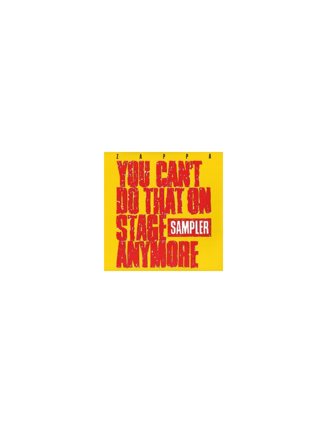 Zappa Frank You Can t Do That On Stage Anymore Sampler 2 LP 