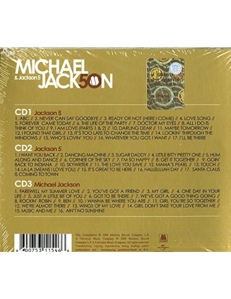 Jackson, Michael & Jackson 5 : The Motown Years 50 (3-CD)