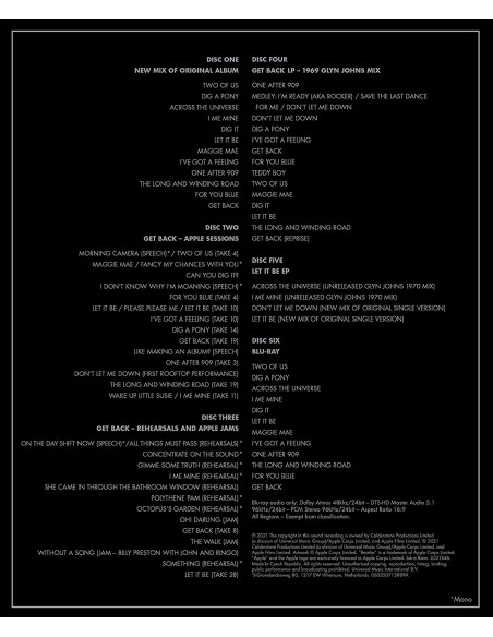 Beatles : Let it be (5-CD/Blu-ray Box) 50th Anniversary