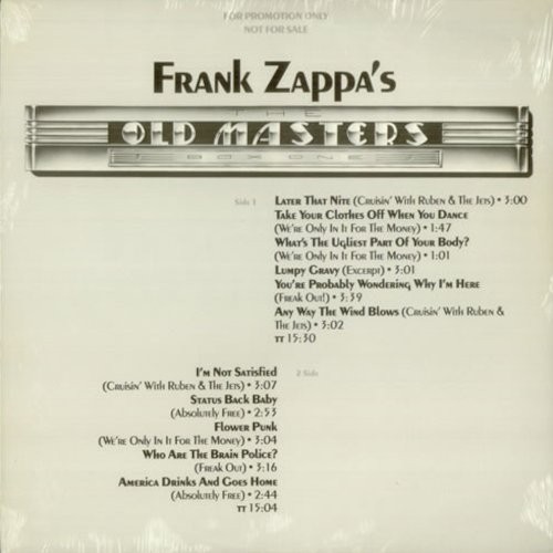 Zappa, Frank : The Old Masters Box One Sampler (LP) promo