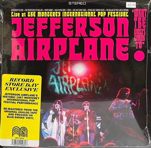 Jefferson Airplane : Captured Live At The Monterey International Pop Festival (LP) RSD Black Friday 2022
