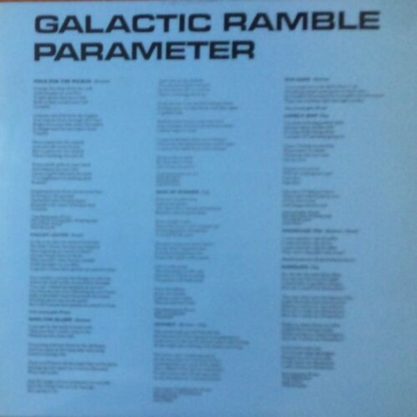 Galactic Ramble : Parameter (LP)