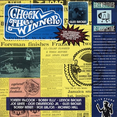 Brown, Glen : Check The Winner - The Original Pantomine Instrumental Collection 1970-74 (LP)
