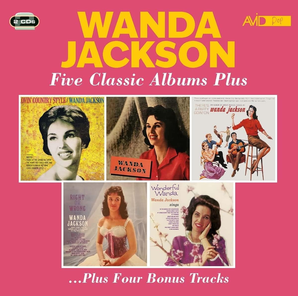 Jackson, Wanda : Five classics albums plus (2-CD)