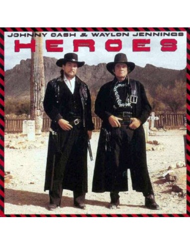 Cash, Johnny & Waylon Jennings : Heroes (LP)