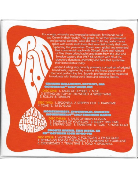 Cream : Live in Sweden and the USA (4-CD)