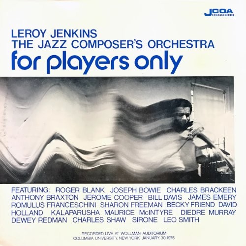 Jenkins, Leroy / The Jazz Composer's Orchestra : For Players Only (LP)