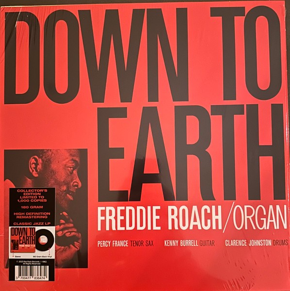 Roach, Freddie : Down to Earth (LP)