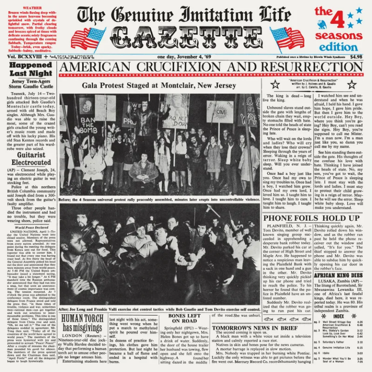 Frankie Valli & The Four Seasons : The Genuine Imitation Life Gazette (LP) RSD 24