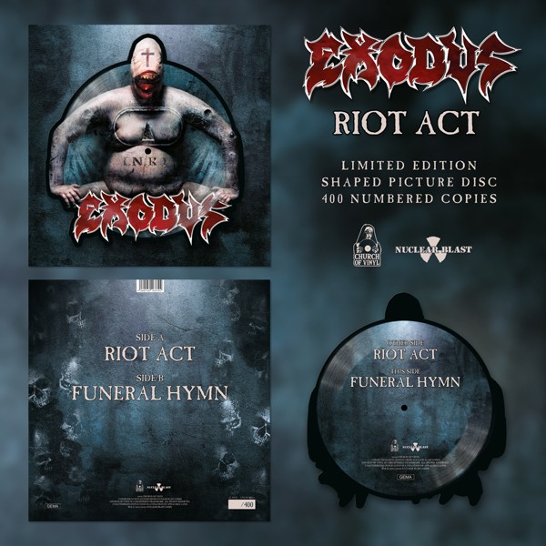 Exodus : Riot Act (12") shaped picture disc