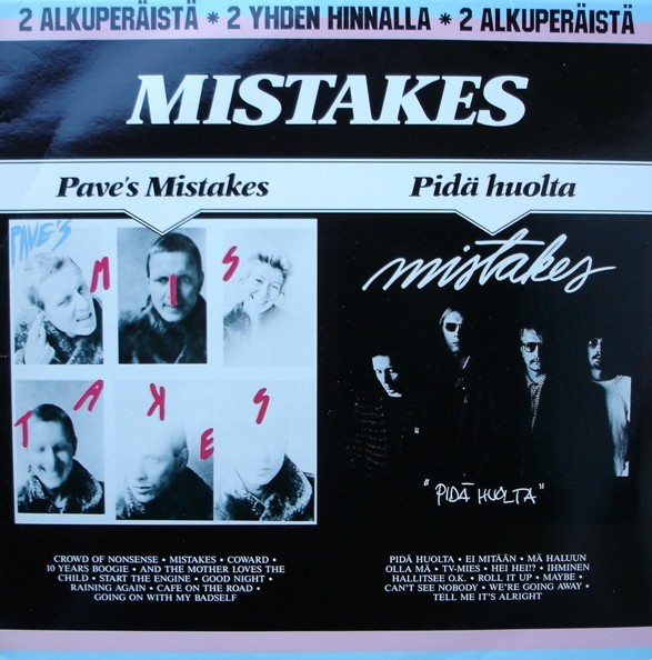 Mistakes : Pave's Mistakes, Pidä huolta (2-LP)