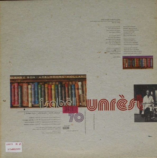 Unrest : Isabel Bishop EP (12")