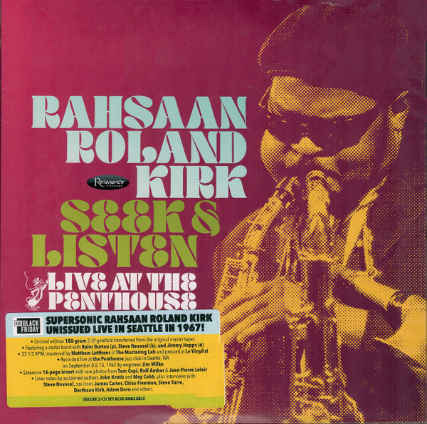 Rahsaan Roland Kirk : Seek & Listen - Live At The Penthouse (2-LP)