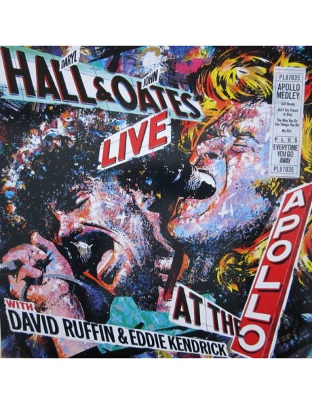 Hall, Daryl & Oates, John With Ruffin, David & Kendrick, Eddie : Live At The Apollo (LP)