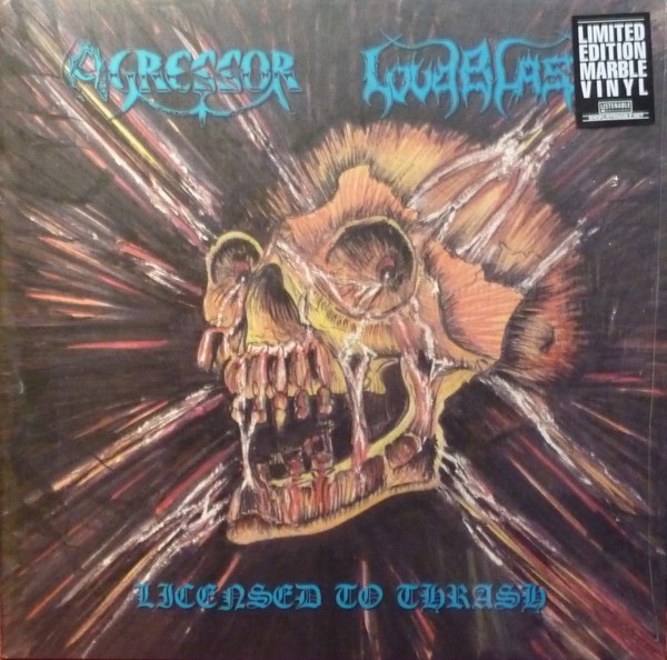 Agressor / Loudblast : Licensed To Thrash (LP)